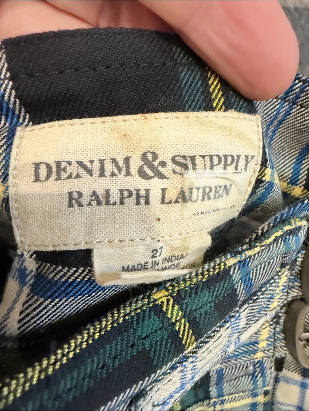 Denim & Supply Ralph Lauren Plaid Pleated Cargo Mini Skirt Madison Beer 27 - Picture 8 of 9